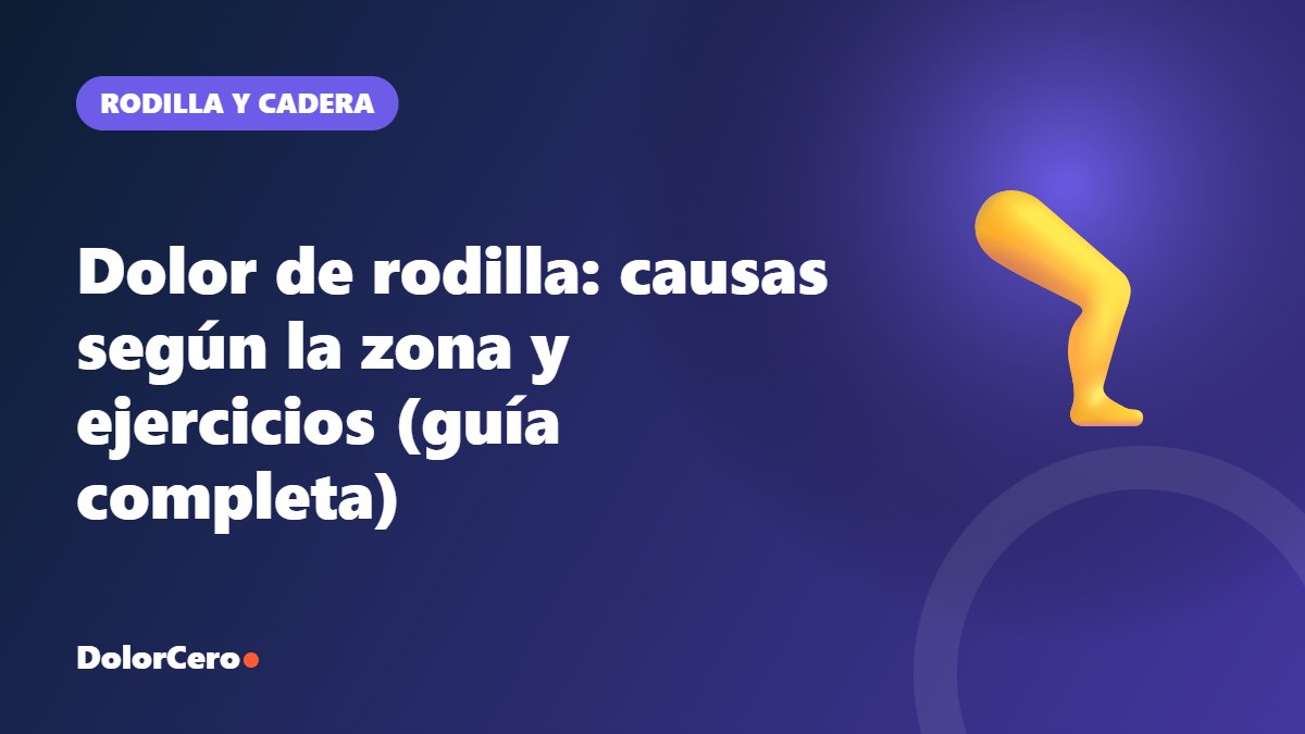 Dolor de rodilla: causas según la zona y ejercicios (guía completa)